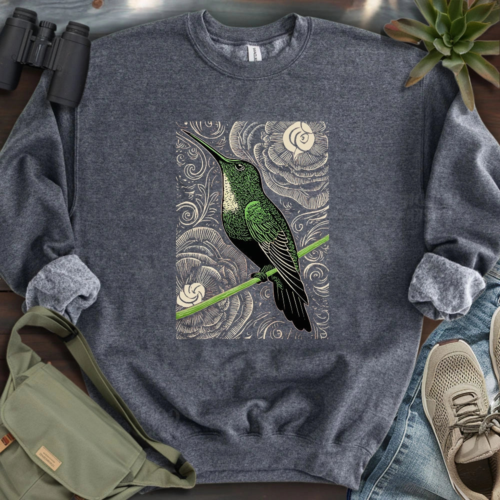 Green Hummingbird Sweatshirt
