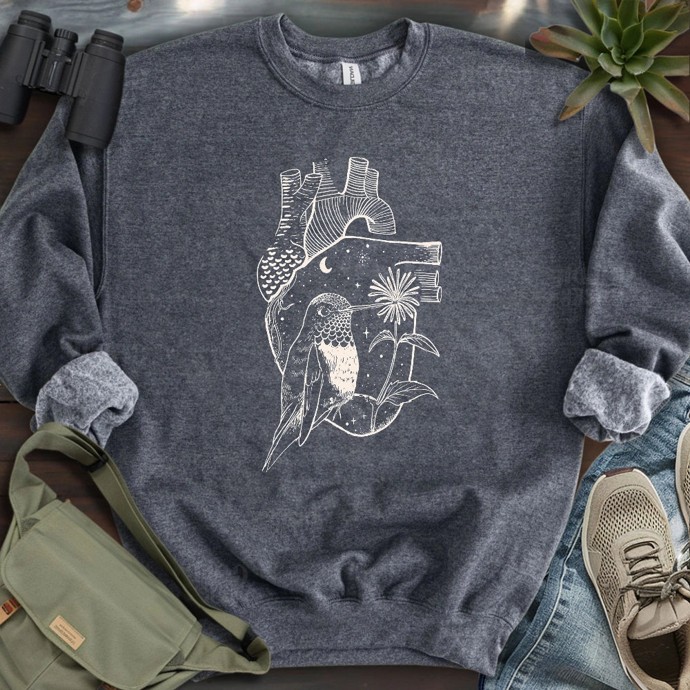 Heart Full of a Hummingbird Sweatshirt