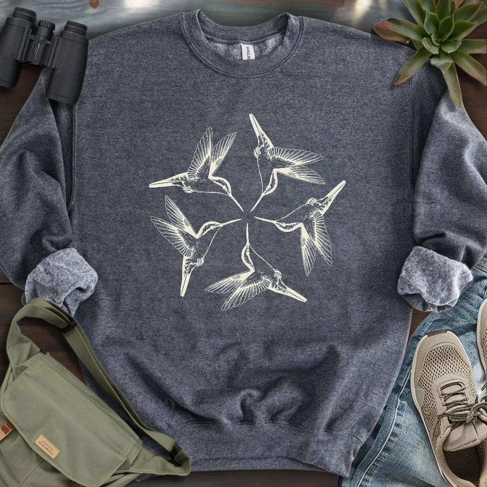 Hummingbird Flower Sweatshirt