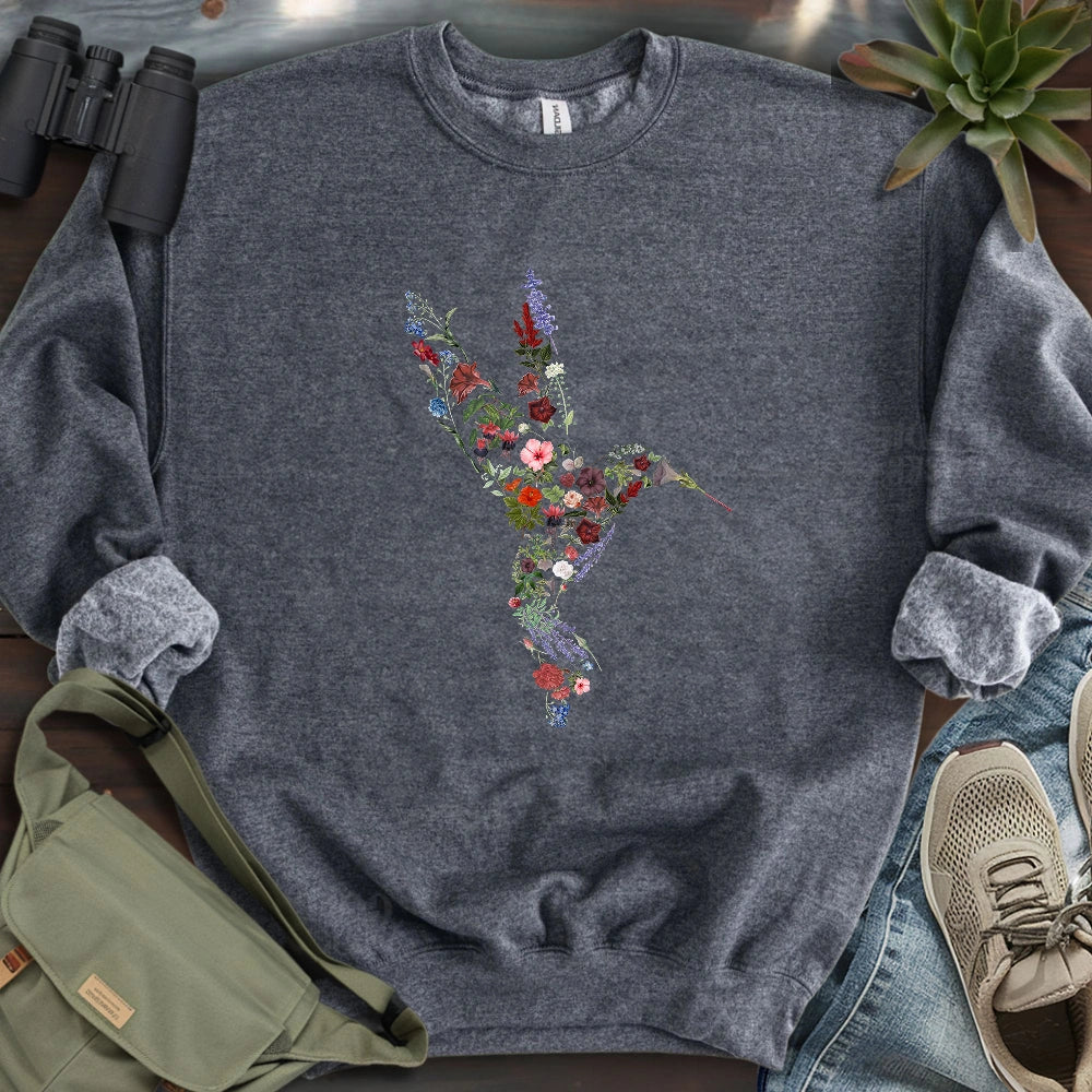 Hummingbird Made By Flowers Sweatshirt