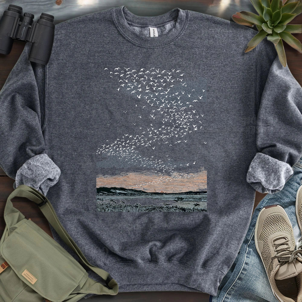 Migrating Wild Ducks Sweatshirt