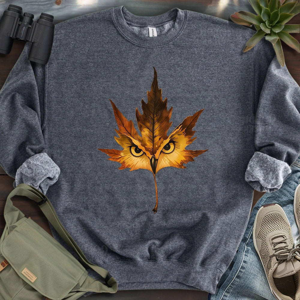 Owl Mapple Leaf  Sweatshirt
