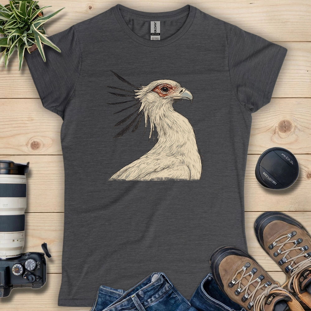 Secretary Bird Sketch Women's T-shirt