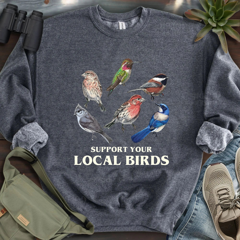 Support California Backyard Birds Sweatshirt