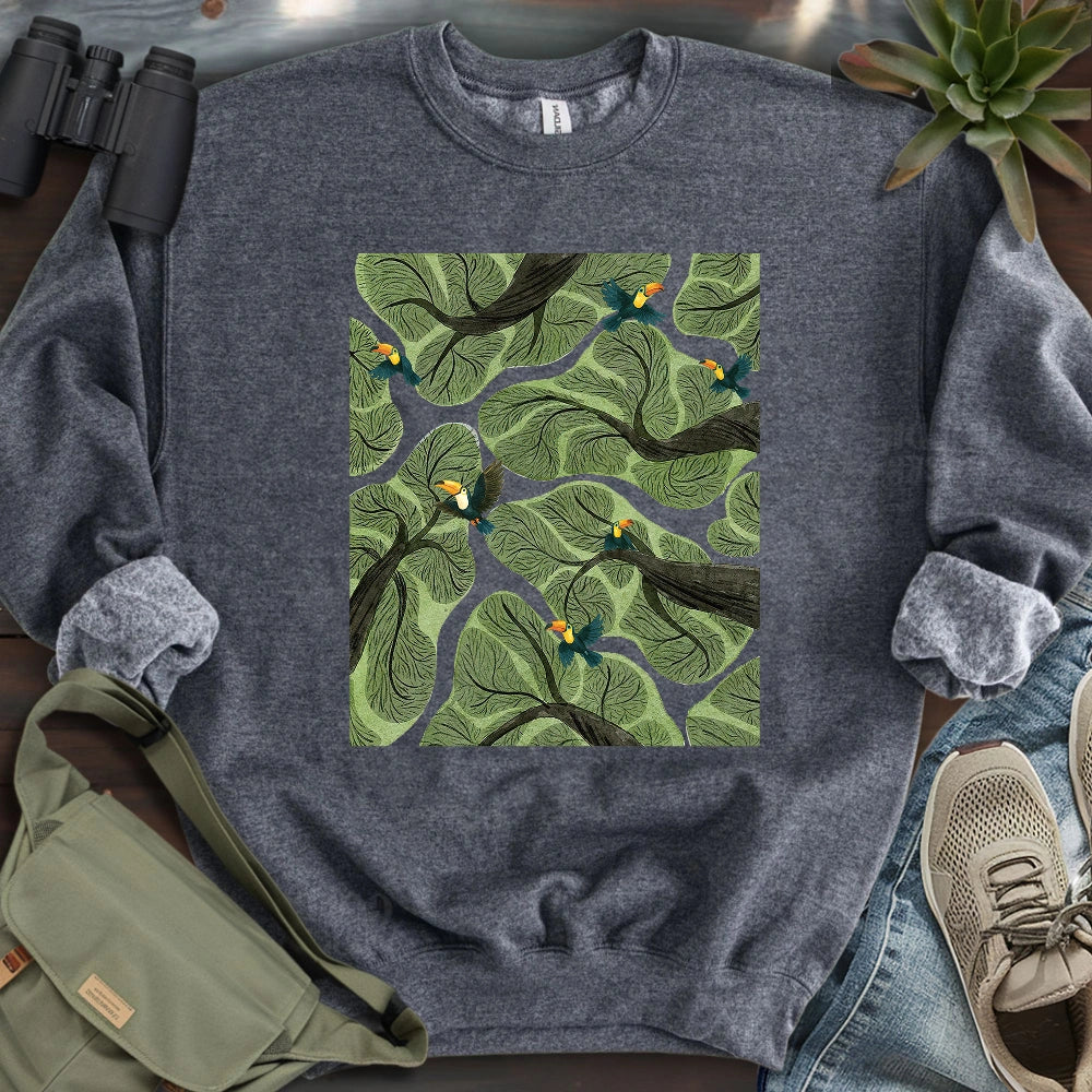 Toucan In Jungle Sweatshirt