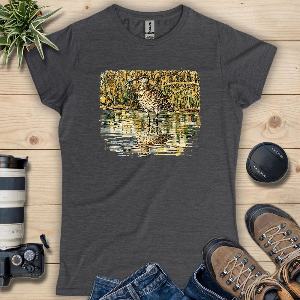 Whimbrel Shadow On Water Women's T-shirt