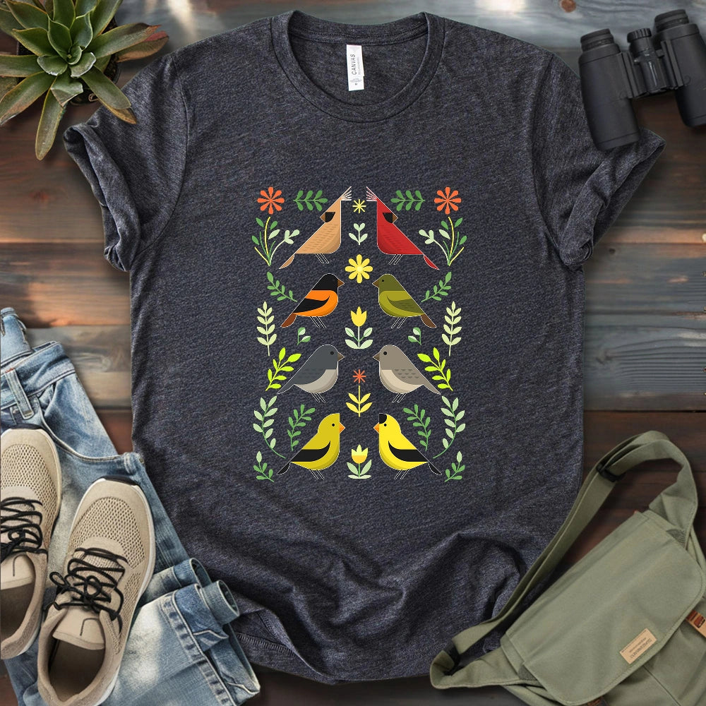 Couples of Backyard Birds T-shirt