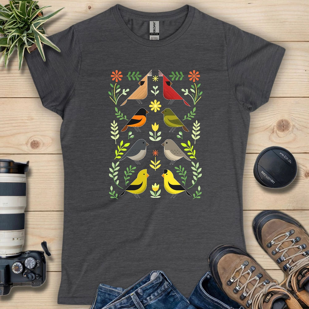 Couples of Backyard Birds Women's T-shirt