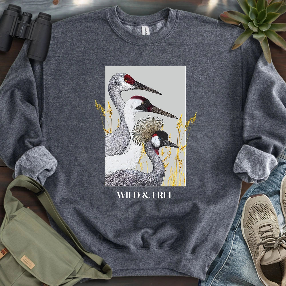 Wild Cranes Must Be Protected Sweatshirt