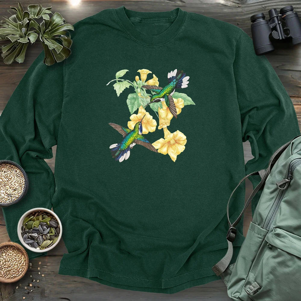 A Hummingbird Couple Long Sleeve T-shirt