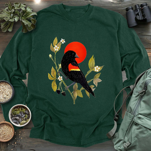 A Red Wing at Dusk Long Sleeve T-shirt