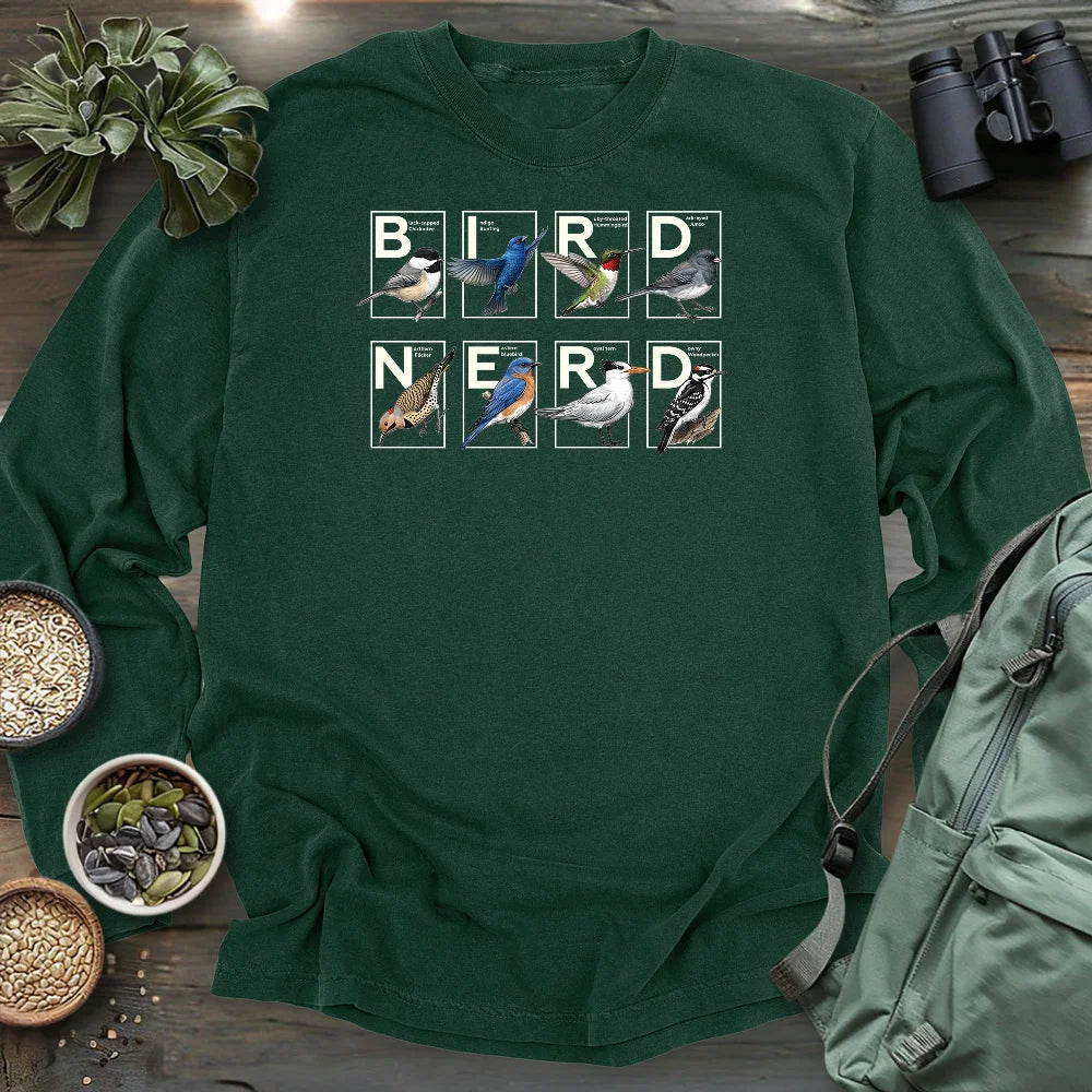 Bird Nerd Shirt Long Sleeve T-shirt