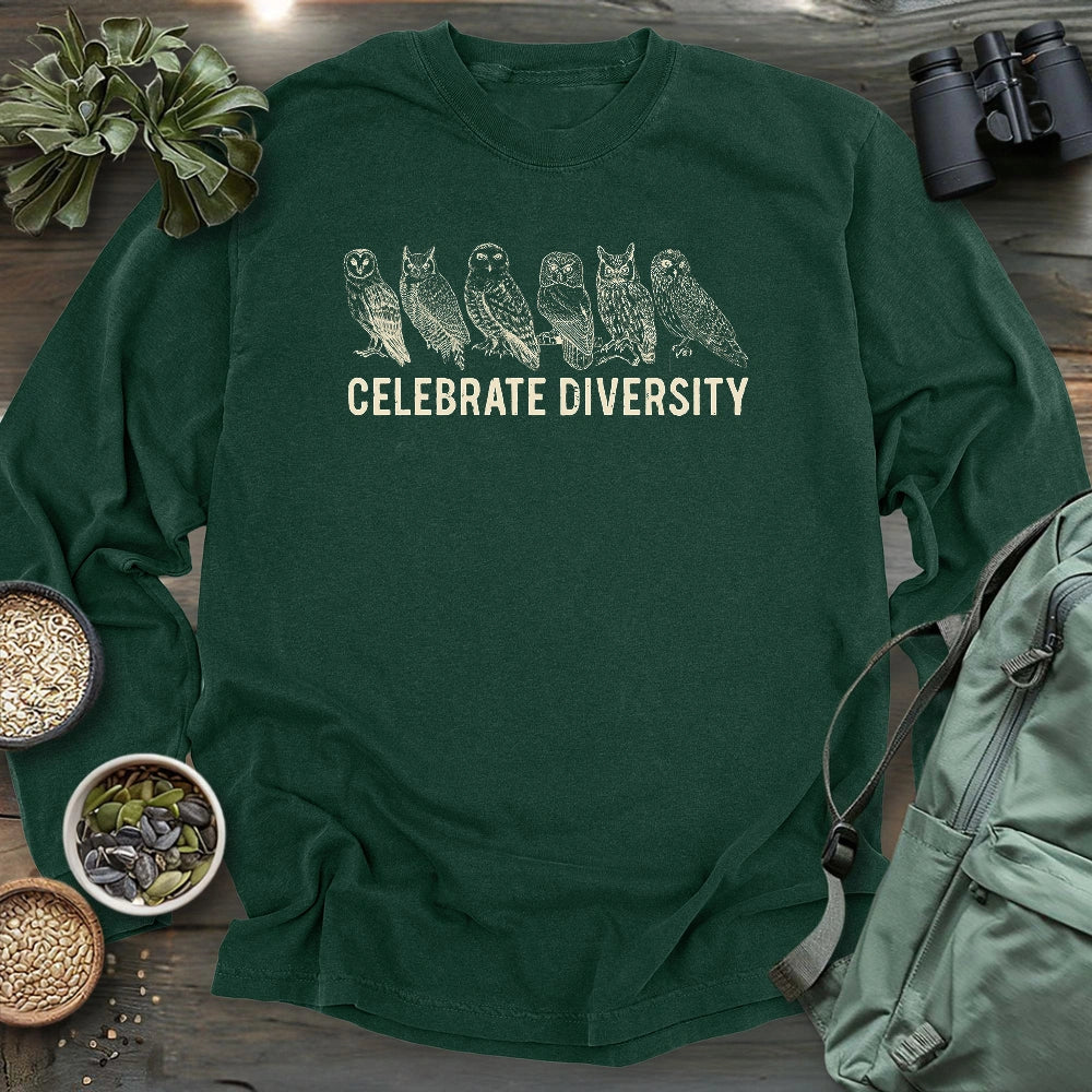 Celebrate Owl Diversity Long Sleeve T-shirt