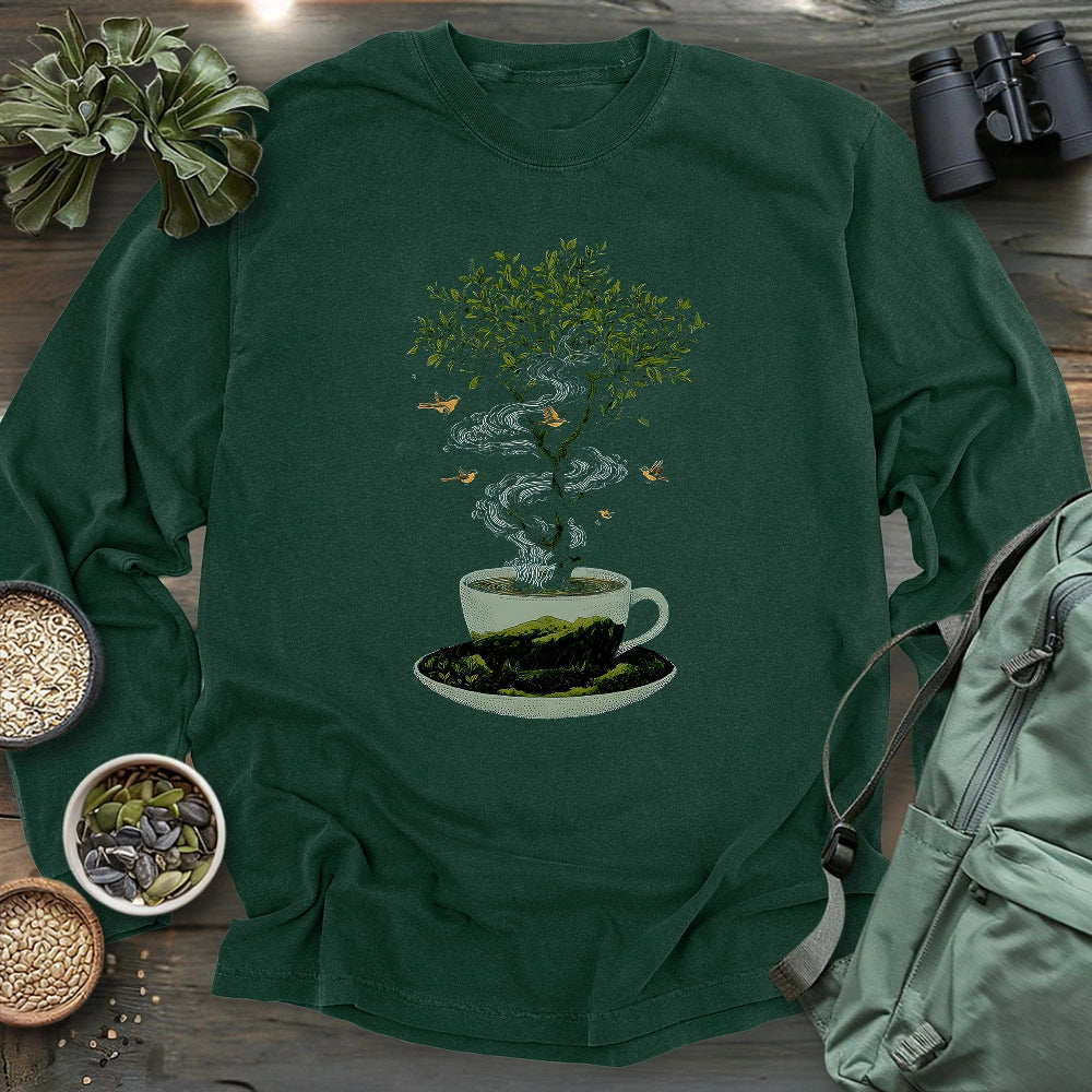 Coffee Tree Attract Birds Long Sleeve T-shirt