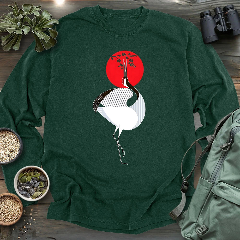 Common Crane Geometric Long Sleeve T-shirt