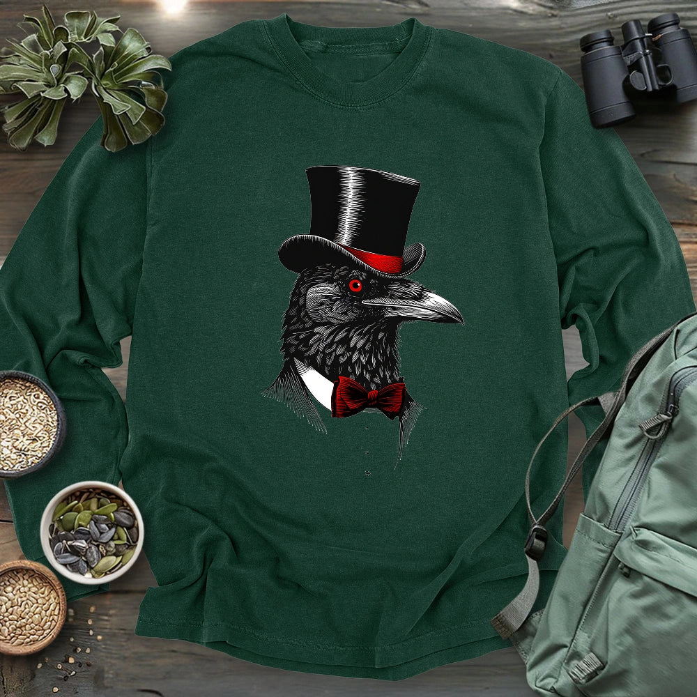 Crow Gentleman Long Sleeve T-shirt