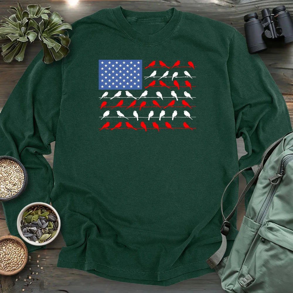 Feathered Flag Long Sleeve T-shirt