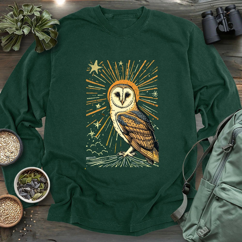 Godliness Barn Owl Long Sleeve T-shirt