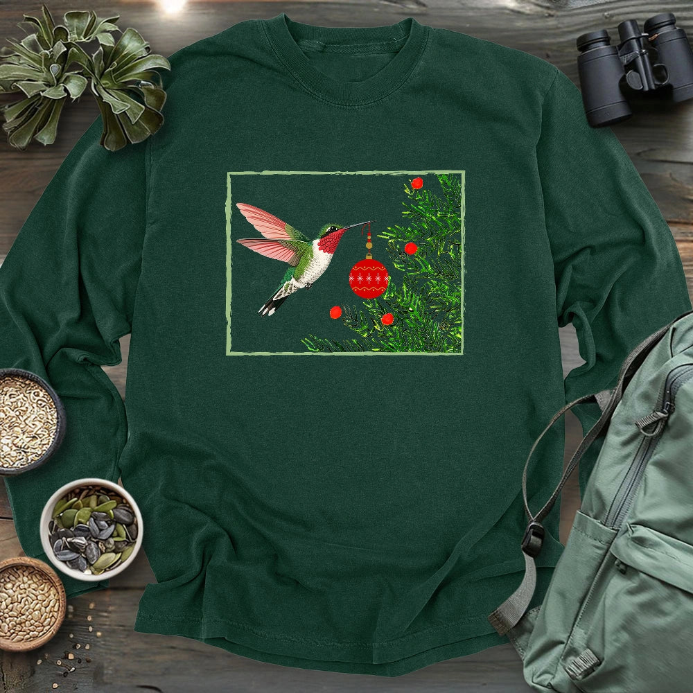 Hummingbird Decorating Long Sleeve T-shirt
