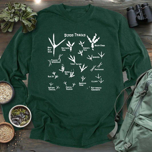 ID Bird Footprints Long Sleeve T-shirt