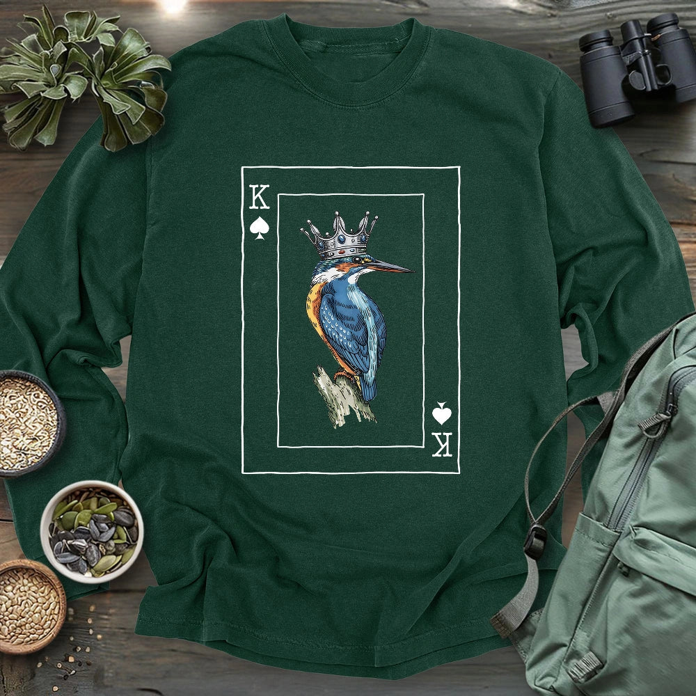Kingfisher of Spades Long Sleeve T-shirt