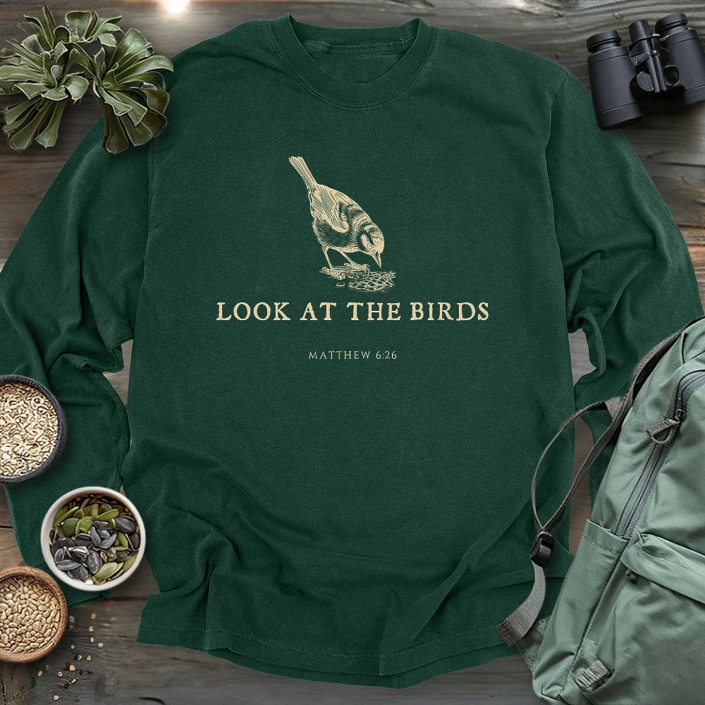Look At The Birds Long Sleeve T-shirt