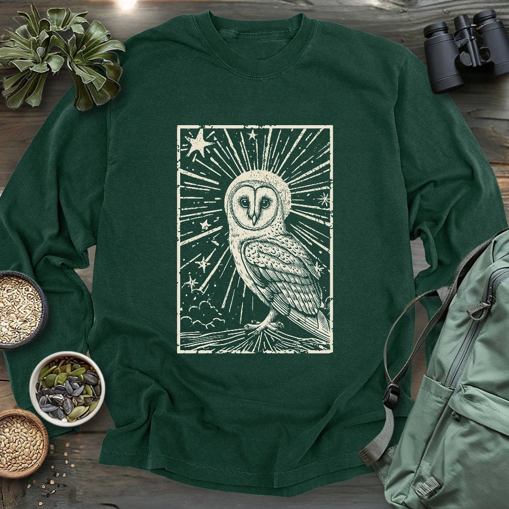 Night Barn Owl Long Sleeve T-shirt