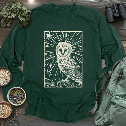 Night Barn Owl Long Sleeve T-shirt
