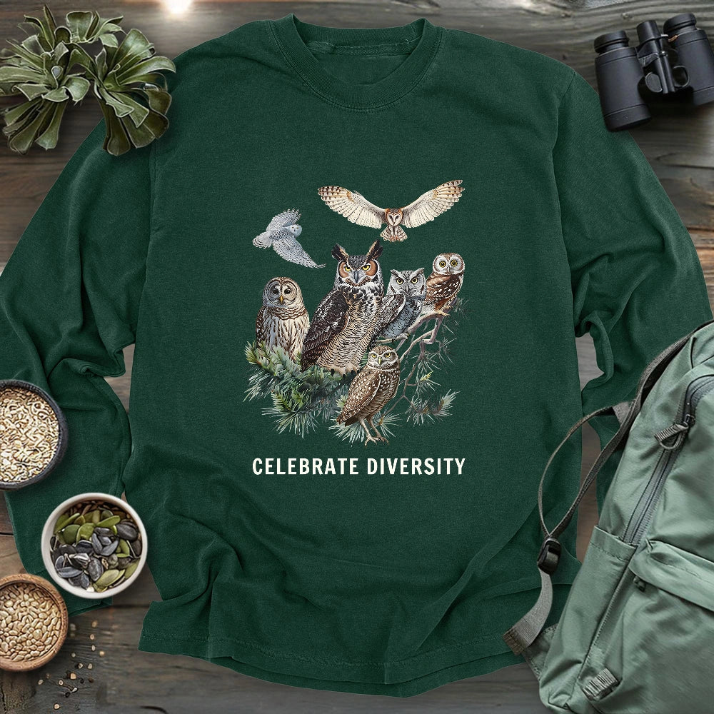 Owl Diversity Long Sleeve T-shirt