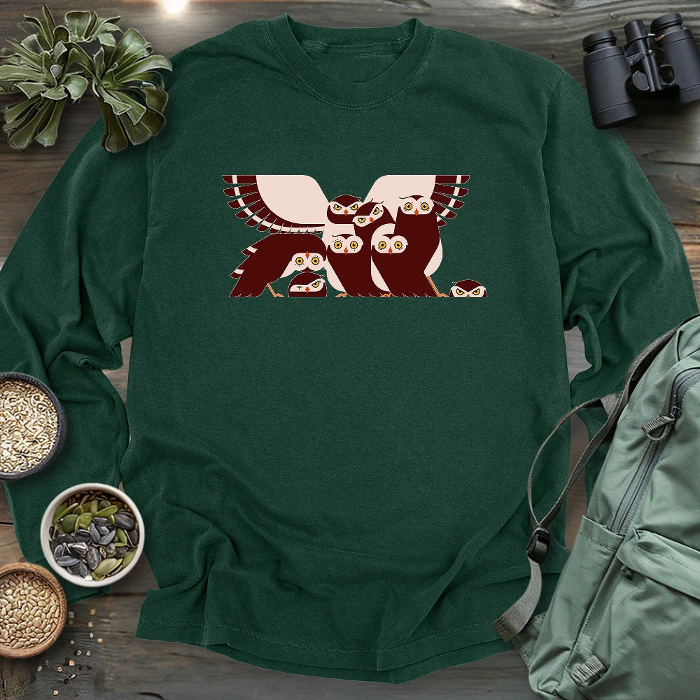 Owl Family Long Sleeve T-shirt