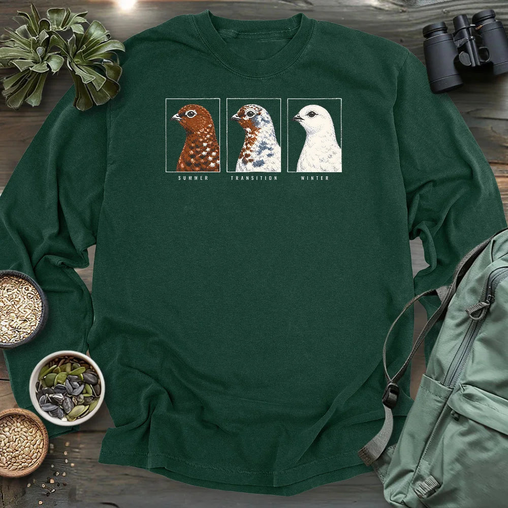 Ptarmigan Through the Seasons Long Sleeve T-shirt