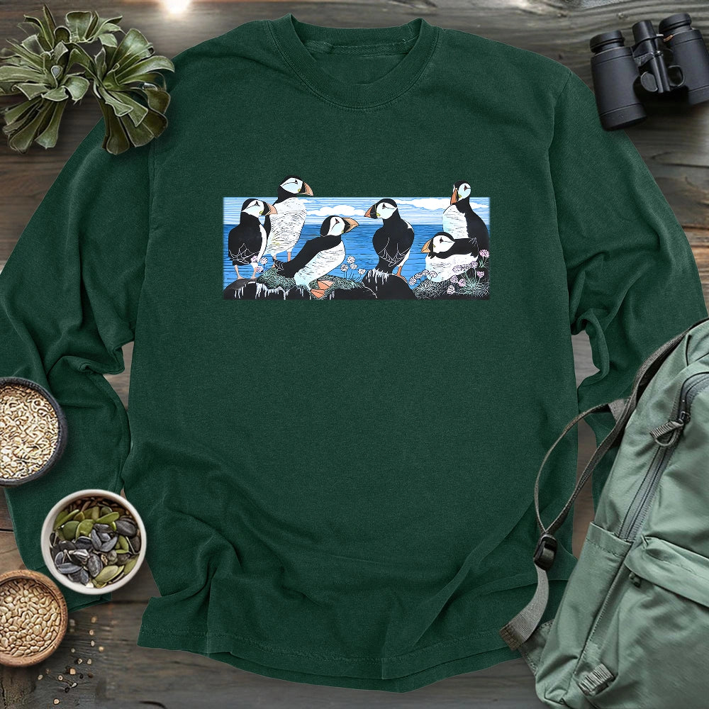 Puffin Circle Long Sleeve T-shirt