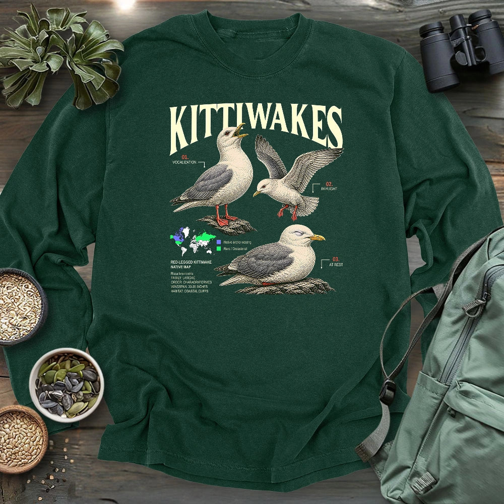Red-legged Kittiwake Profile Long Sleeve T-shirt