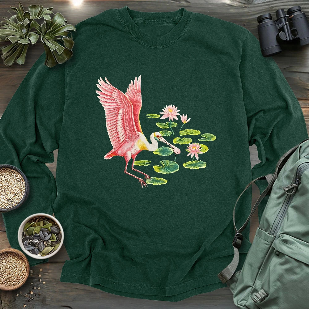 Roseate Spoonbill Long Sleeve T-shirt
