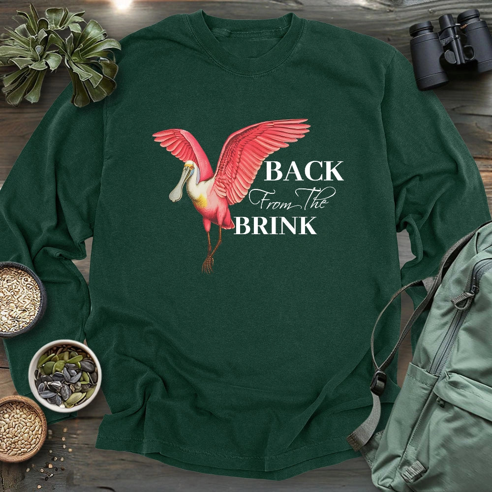 Spoonbill Back From The Brink Long Sleeve T-shirt