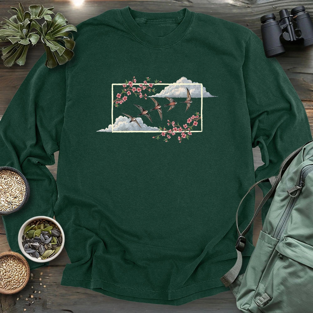 Spring Swifts Long Sleeve T-shirt