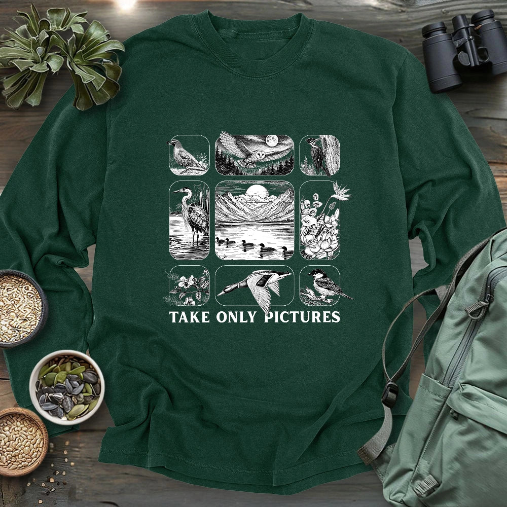 Take Only Pictures Long Sleeve T-shirt