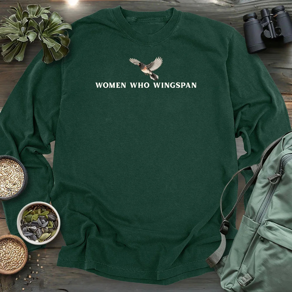 Women Who Wingspan Long Sleeve T-shirt