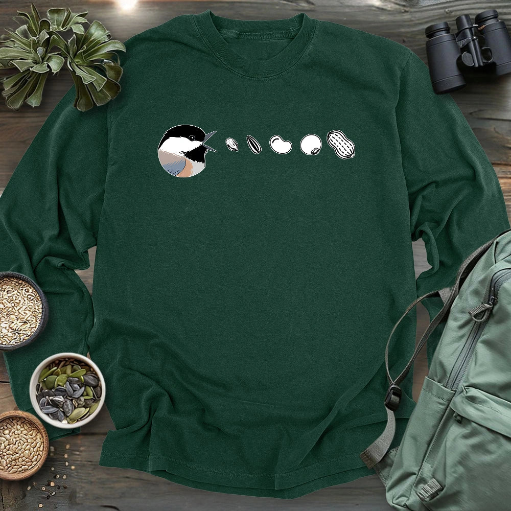 Chickadee Feast Long Sleeve T-shirt
