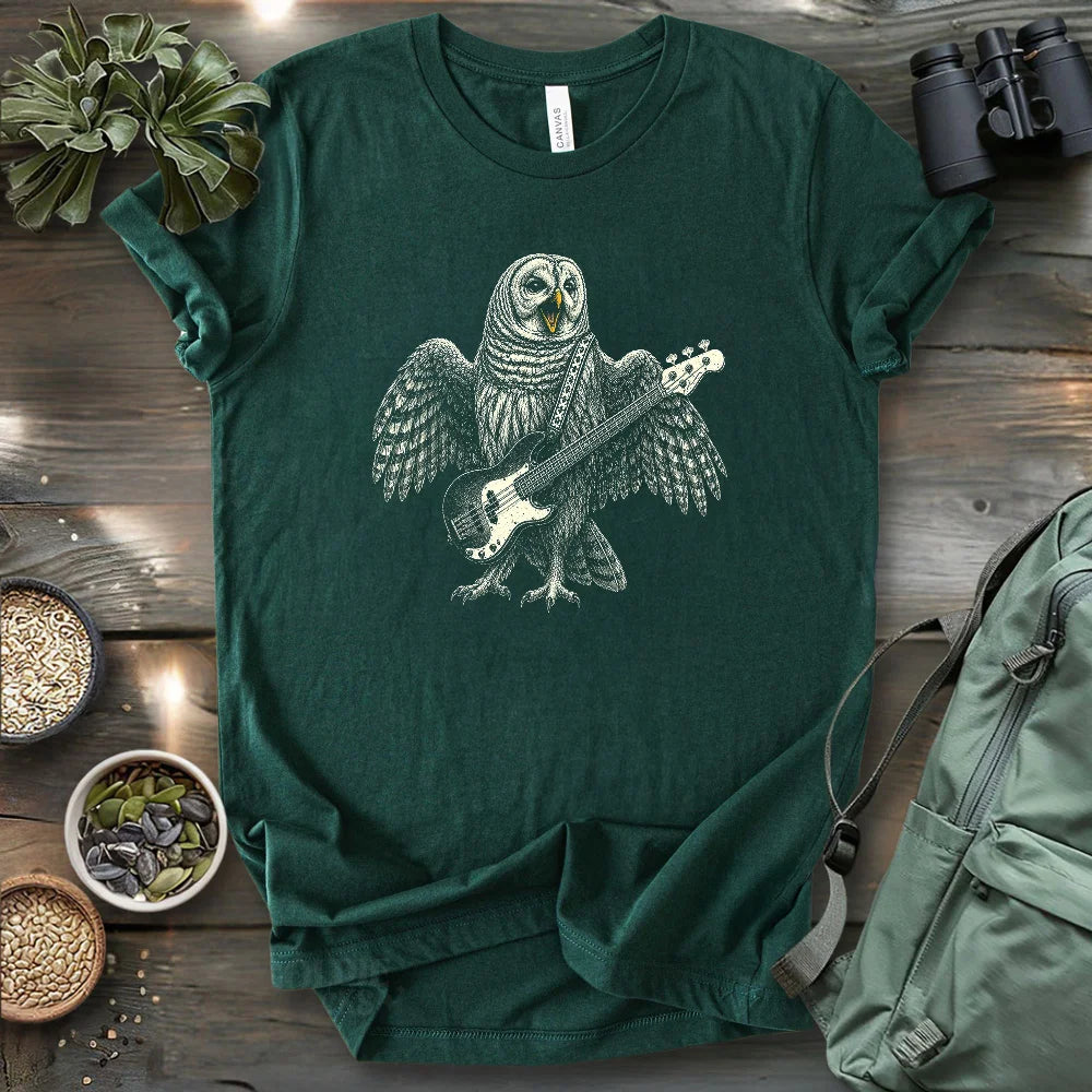 Barred Owl Rock T-shirt