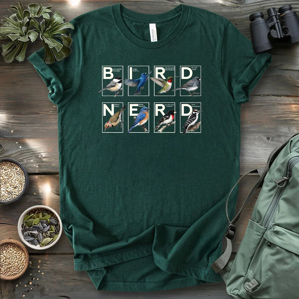 Bird Nerd Michigan T-shirt