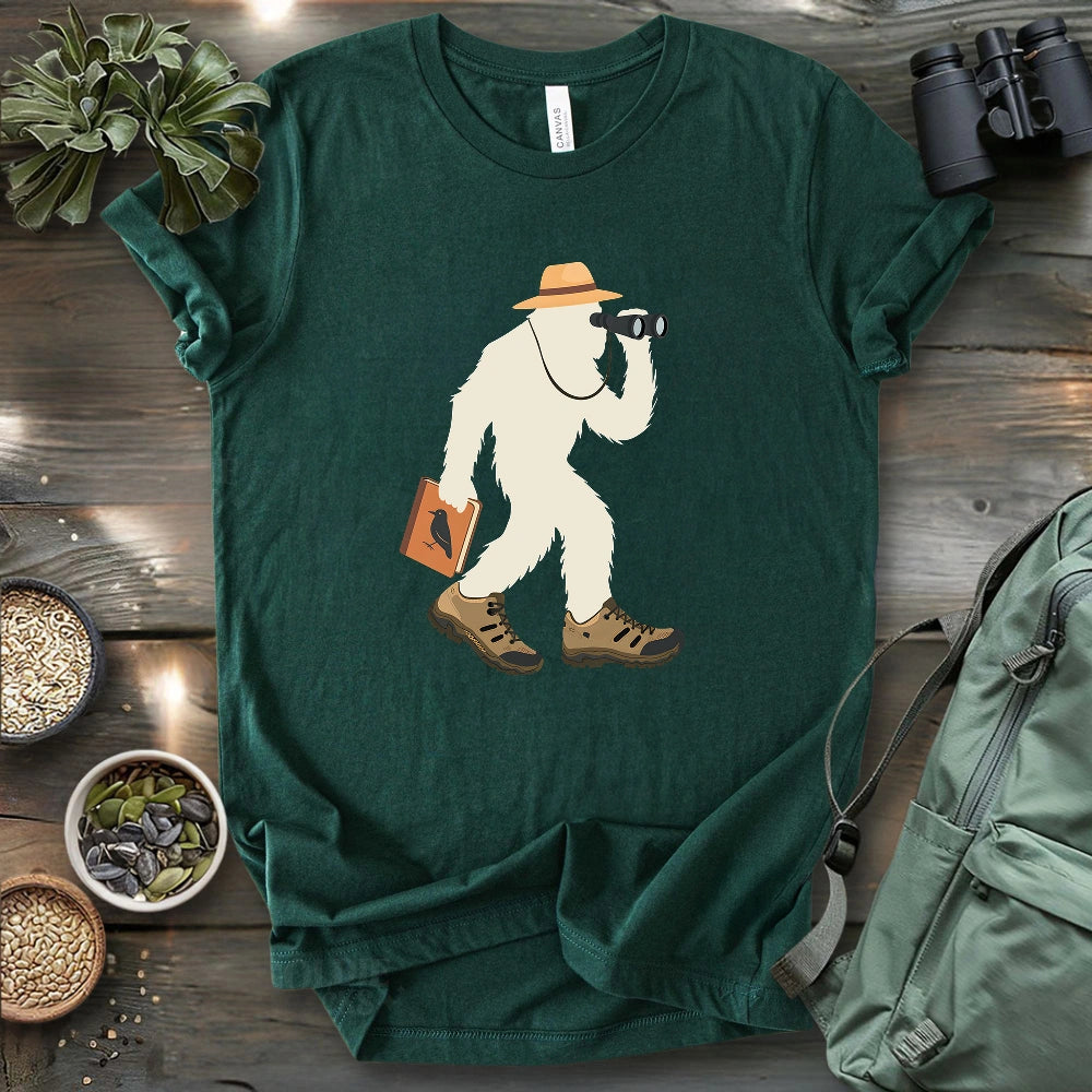 Bird Watching Bigfoot T-shirt