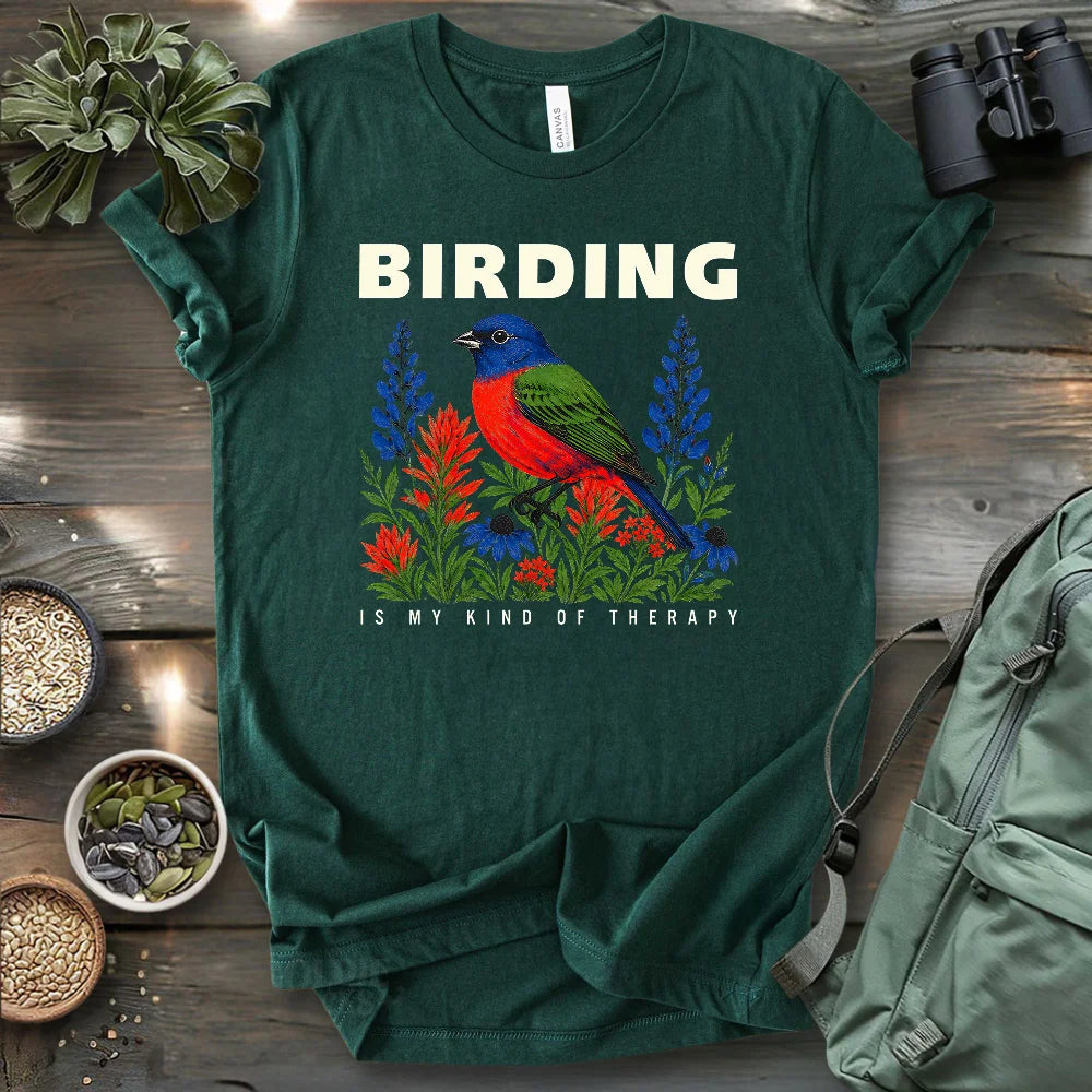 Birding Is Therapy T-shirt