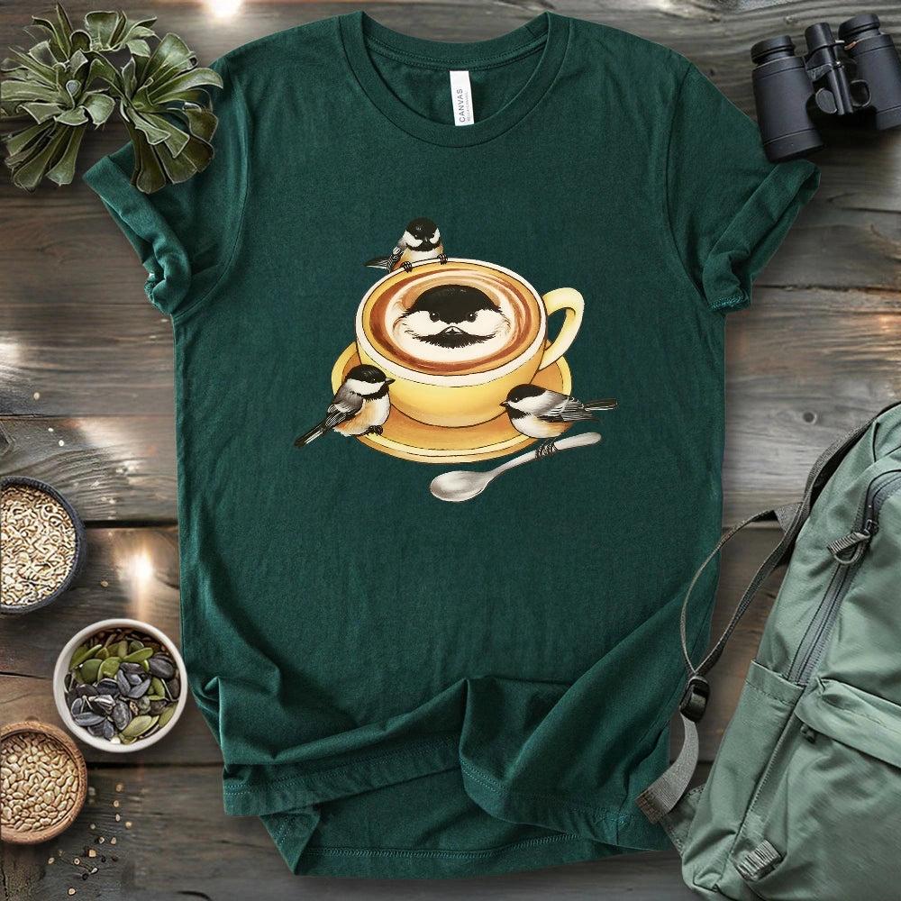Coffee & Maybe Three Chickadees T-shirt