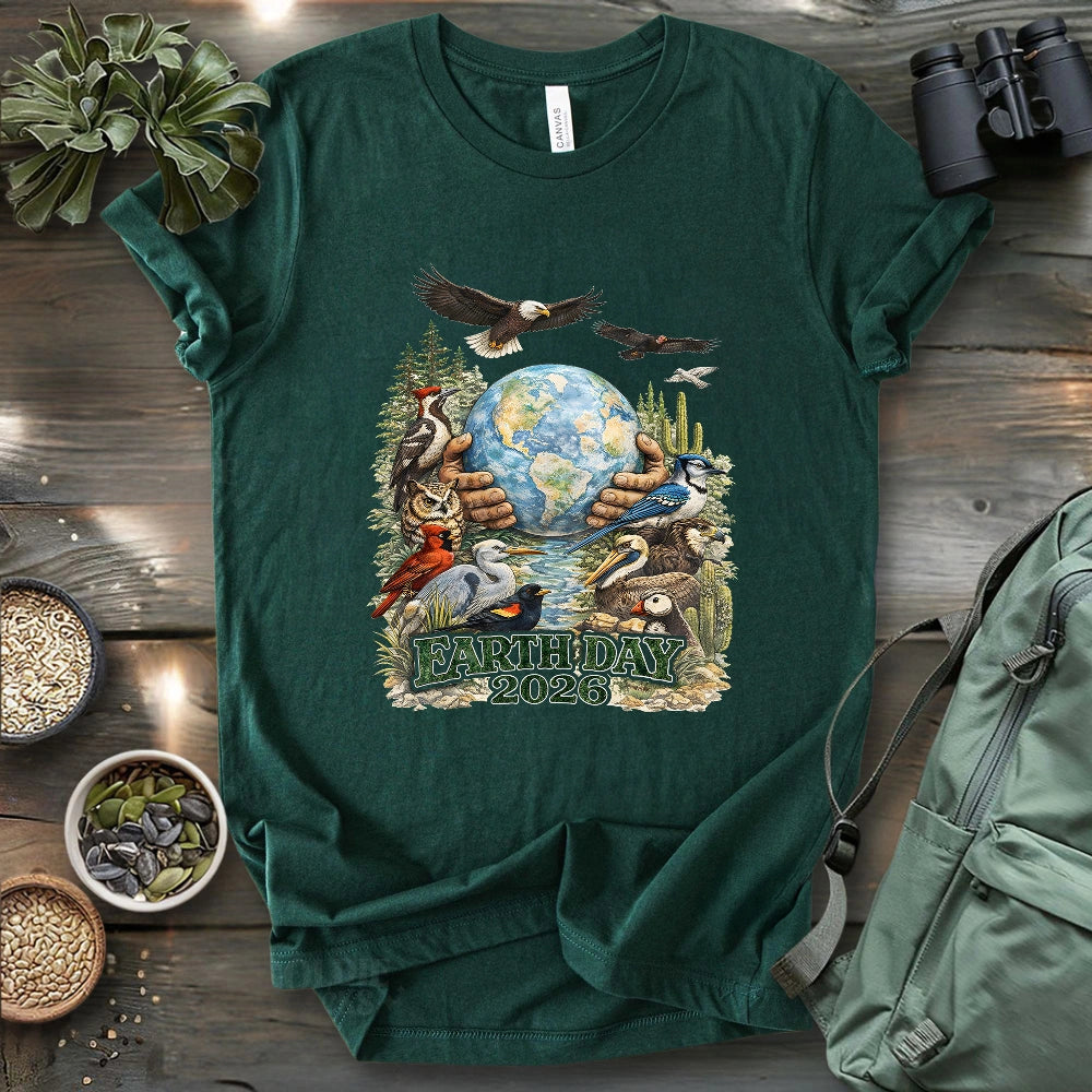 Earth Full Of Birds T-shirt