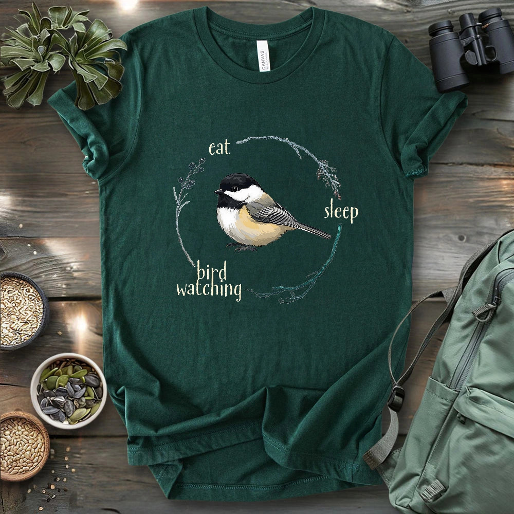 Eat, Sleep, Birdwatching, Repeat T-shirt