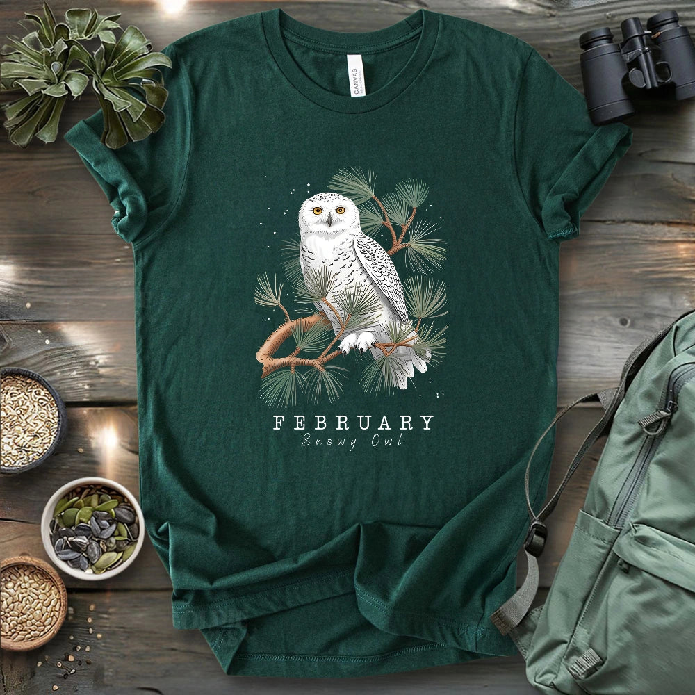 February Snowy Owl T-shirt