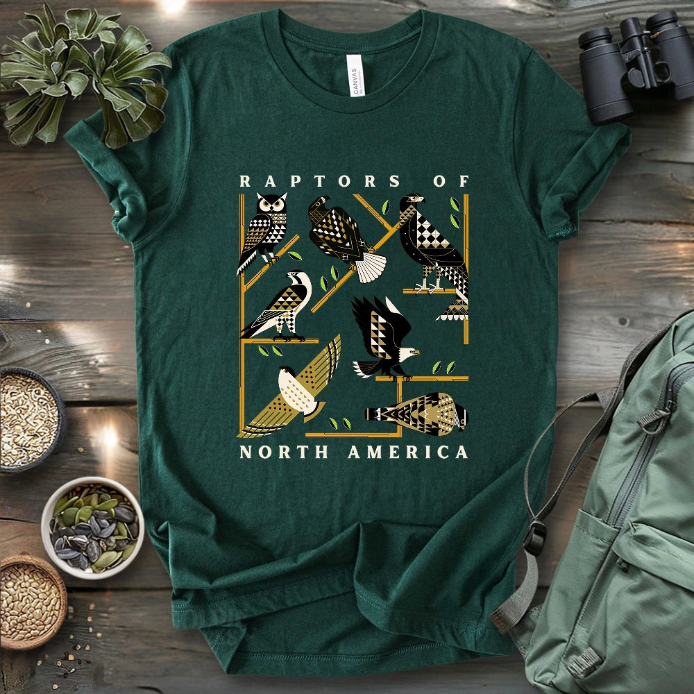 Geometric Raptors Of America T-shirt