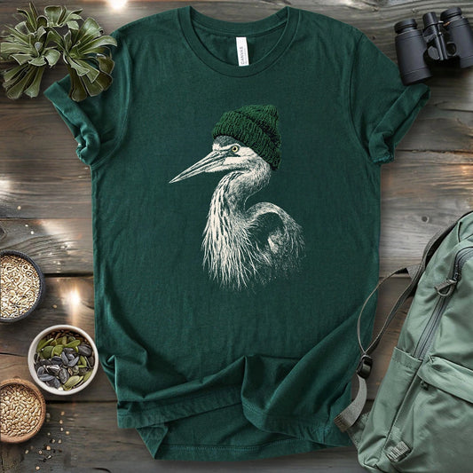 Heron Going Birdwatching T-shirt