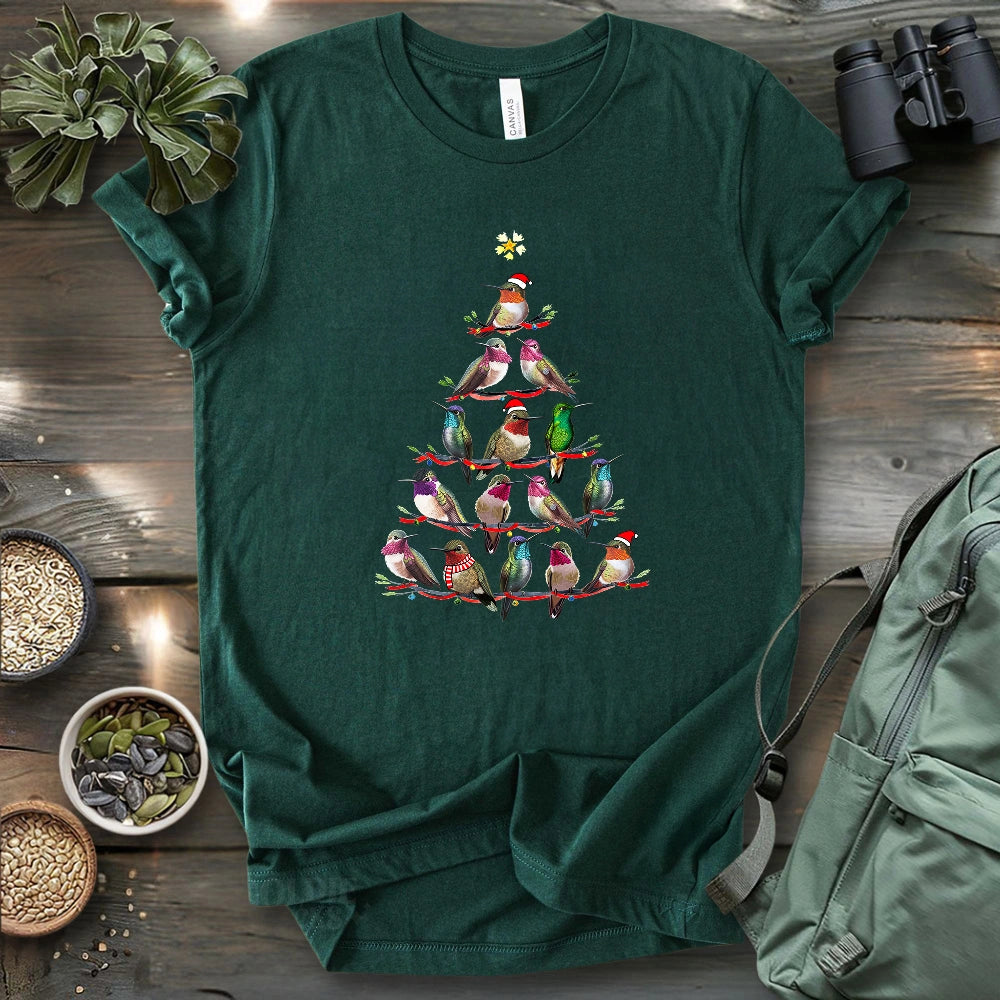 Hummingbird Christmas Tree T-shirt